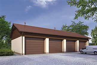 Projekt domu Murator GMC25 Budynek garażowo-magazynowy